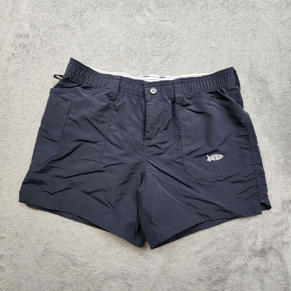 AFTCO Womens 6 Black Nylon Shorts 4.5 Inseam Outdoor Fishing Casual Wear